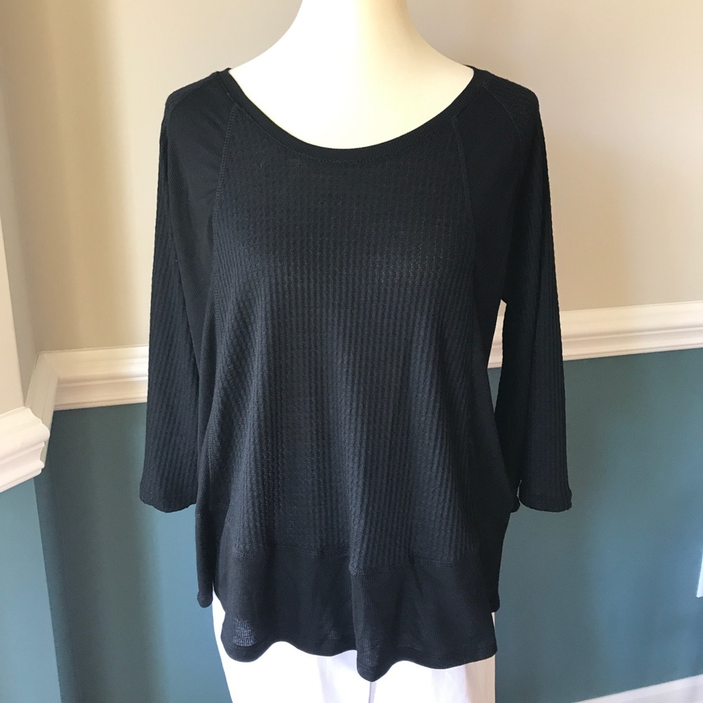 Women’s Casual Waffle Knit Top